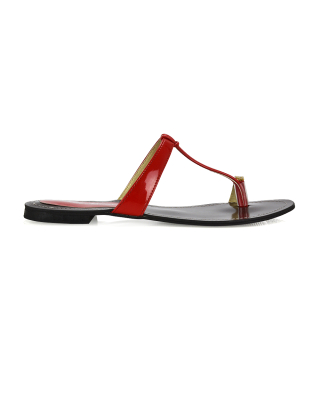 red summer sandals 