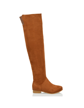 IVY TAN OVER THE KNEE BOOTS, tan boots, tan knee high boots
