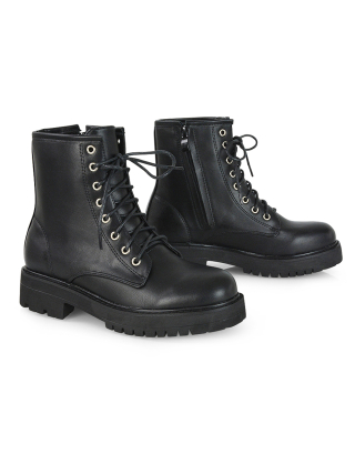 black ankle boots, Black Biker Boots, Black Chunky Boots