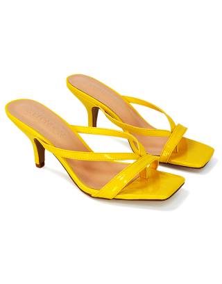Yellow Mule Heels