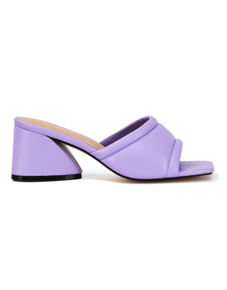 Lilac Flared Heels