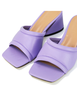 Lilac Flared Heels