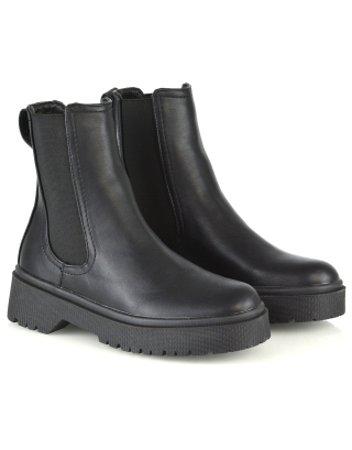 womens chelsea boots in black