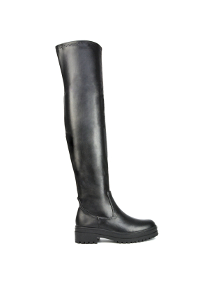 Flat Knee High Boots - Trendsetting Shoes | XY London