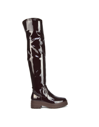 Flat Knee High Boots - Trendsetting Shoes | XY London