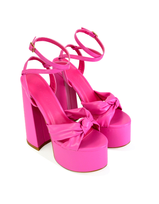 pink block heel