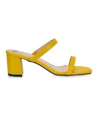 mustard sandal heels 