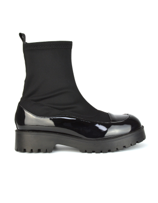 Black Slip On Boots