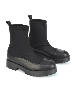 Black Sock Boots