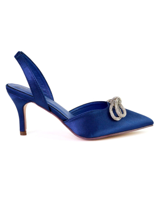 blue stiletto heels