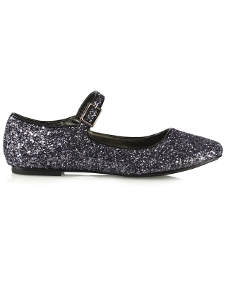 glitter shoes , flat bridesmaid shoes 