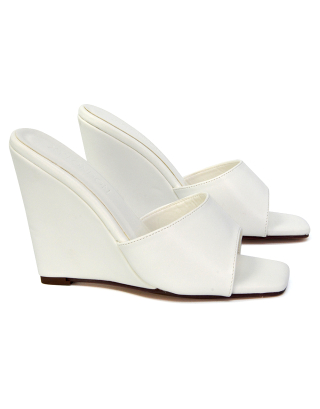 white wedge heel sandals