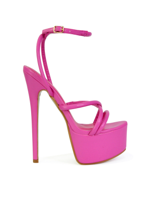 pink strappy heels 