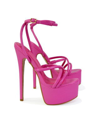 pink strappy heels 