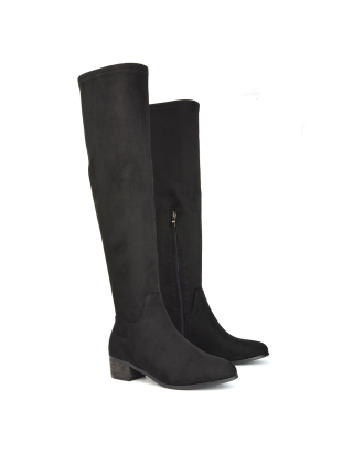 Black Boots, Black Long Boots, Black Over The Knee Boots