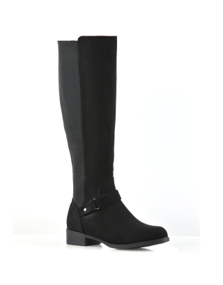 black boots, black long boots, womens black boots