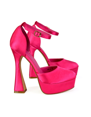 pink bridal heels