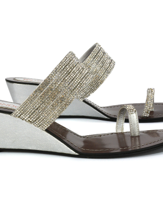 Wedge Sandals SIlver