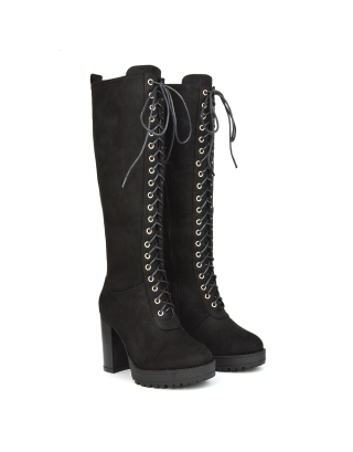 Knee High Biker Boots - Channel Your Look | XY London