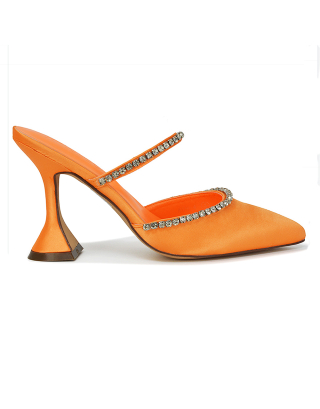Orange Flared Heel