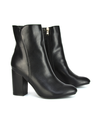 Black Heeled Boots, Black Boots, Black Ankle Boots