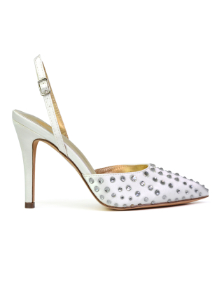 ivory stiletto heels