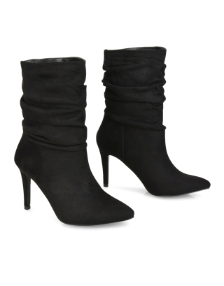 Black High Heel Boots, Womens Black Boots, Black Boots