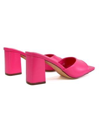 pink mid heels