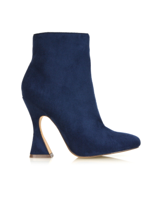 Navy Boots, Blue Boots, Navy Ankle Boots