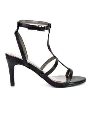 black stiletto heels