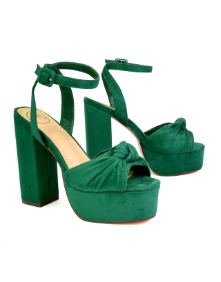 green block heels