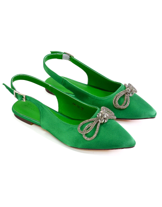 green ballerina shoes
