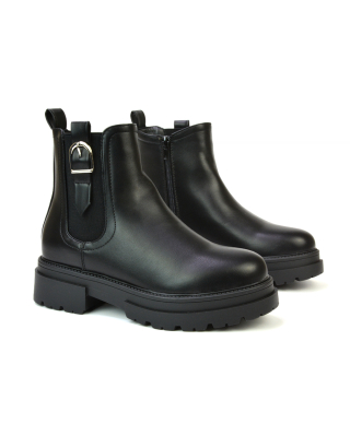 black Chelsea ankle boots
