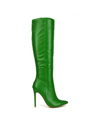 Green Shoes, Heeled Boots, Long Boots
