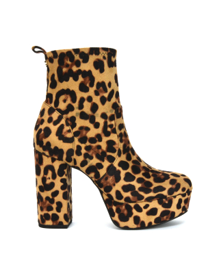 Leopard Sock Boots