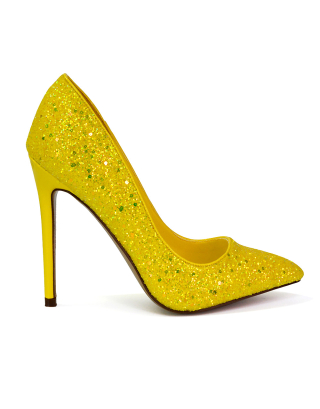 yellow stilettos