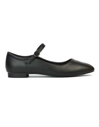 black ballerina shoes