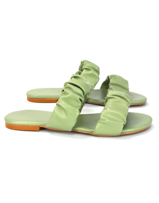 Mint Double Strap Sandals