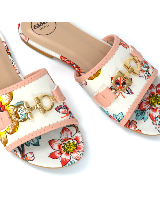 Floral Embellished Sandals