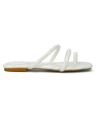 White Strappy Sandals