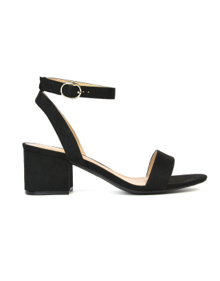 black strappy heels