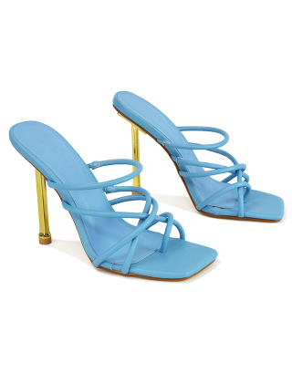 Blue Stiletto Heels