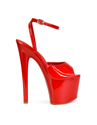 red stiletto heels