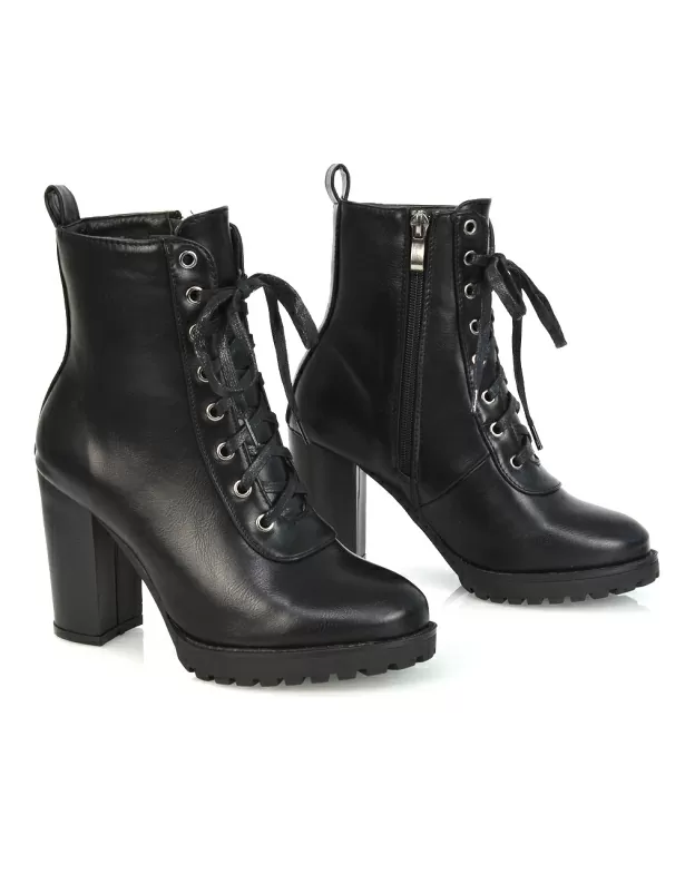 Gaya 10-Eye Alternative Leather Heeled Boots in Black | Dr. Martens-hkpdtq2012.edu.vn