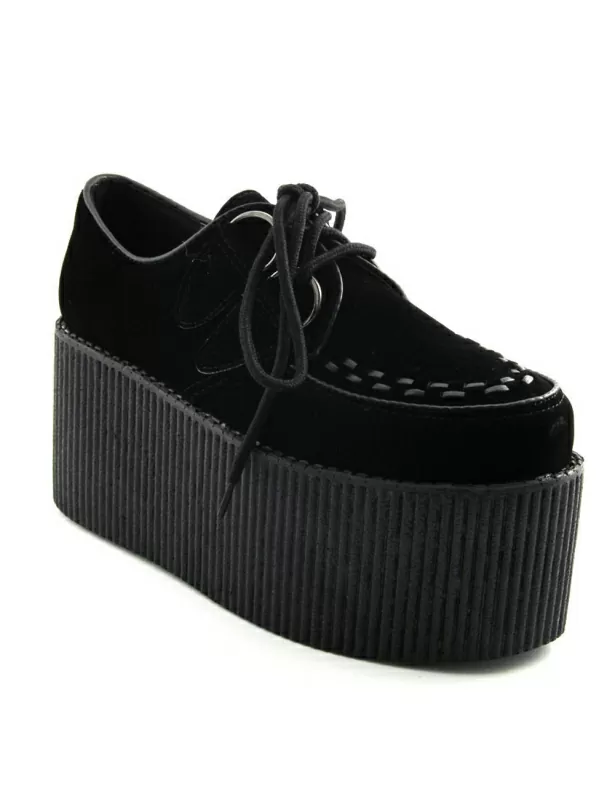 High Platform Wedge Triple Creeper Shoes by Vicky