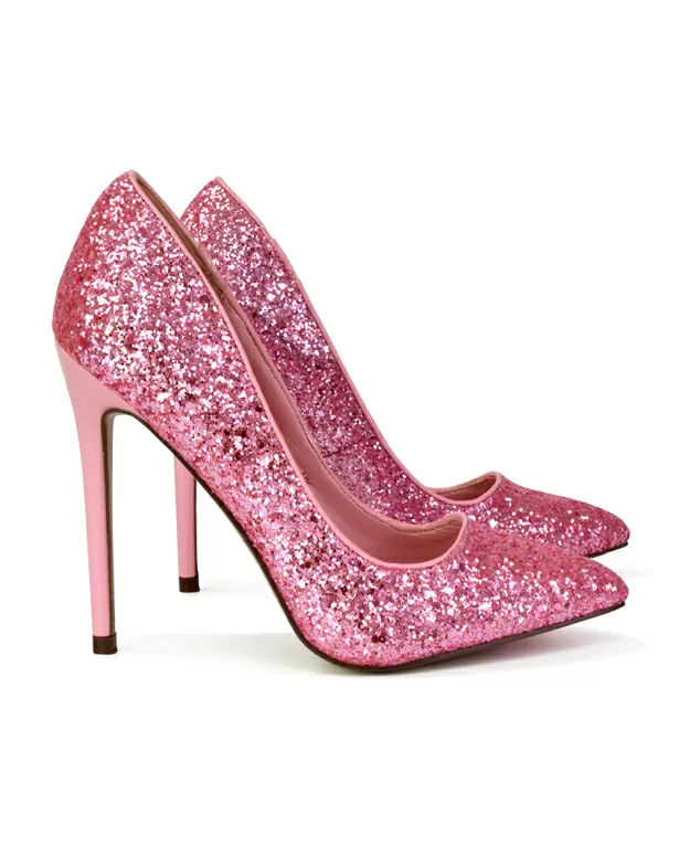 Glamorous pink stiletto heels on Craiyon