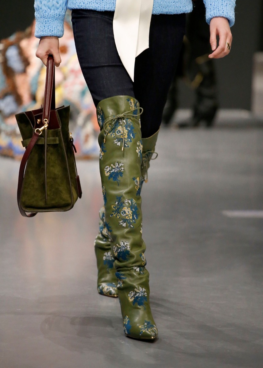 Floral Over The Knee Boots