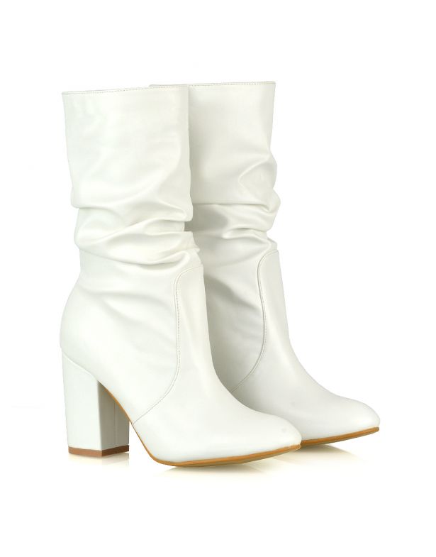 XY London Belle Ruched Ankle Boots