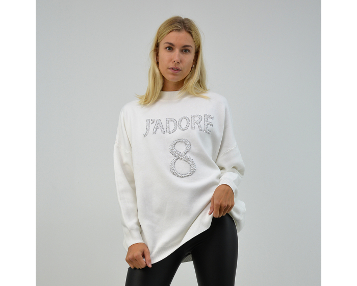 XY London Camille J’adore Jumper in White