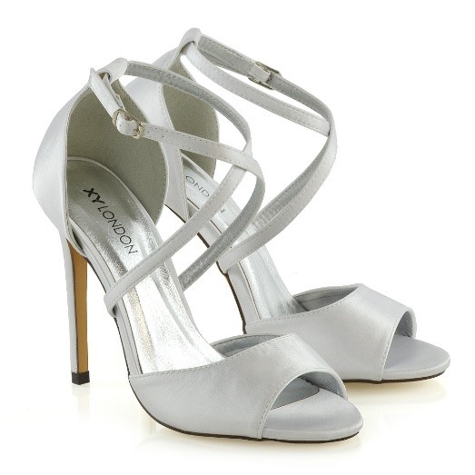 XY London Gwen Bridal Shoes in White